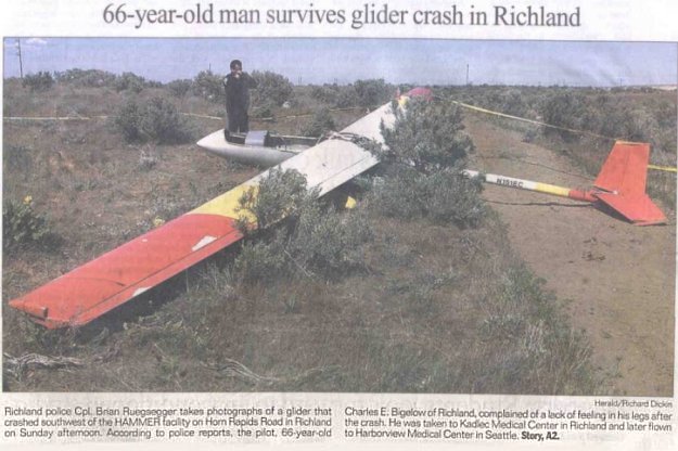 Bigelow Glider Crash